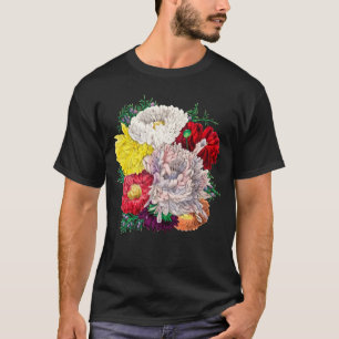 Lebendiger Vintage-Blumenstrauß aus Wildblumen T-Shirt