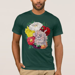 Lebendiger Vintage-Blumenstrauß aus Wildblumen T-Shirt