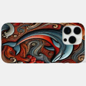 Lebendiger Wanddeko-Delfin Case-Mate iPhone Hülle (Rückseite (Horizontal))