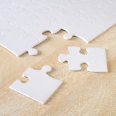 Lebendiger Wasserfarben-Blumenstrauß in Blau Puzzle (Seite)