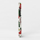 Lebendiger Weihnachtsmuster-Kunstprint Case-Mate iPhone Hülle (Hinten/Links)