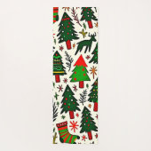 Lebendiger Weihnachtsmuster-Kunstprint Yogamatte (Rückseite)