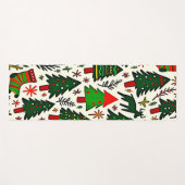 Lebendiger Weihnachtsmuster-Kunstprint Yogamatte (Vorderseite (Horizontal))
