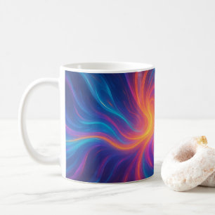 Lebendiger Wirbel Abstraktkunst-Becher Kaffeetasse