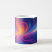 Lebendiger Wirbel Abstraktkunst-Becher Kaffeetasse (Mittel)