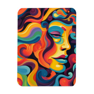 Lebendiger Wirbel der Emotionen Magnet