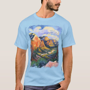 Lebendiger Zion-Nationalpark Angels Landing Künstl T-Shirt