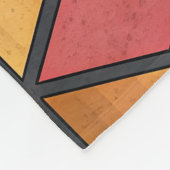 Lebendiges 3D-Würfel-Optik-Illusionsmuster Fleecedecke (Ecke)