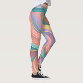 Lebendiges Abstrakt Leggings (Rechts)
