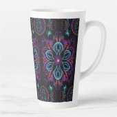 Lebendiges abstraktes Blumenmuster Milchtasse (Rechts)