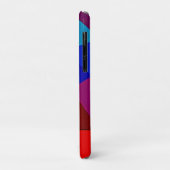 Lebendiges abstraktes geometrisches Flussdesign Case-Mate iPhone Hülle (Hinten/Links)