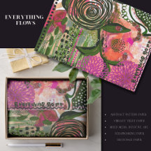 Lebendiges abstraktes Kunst-Tissue-Papier für Scra