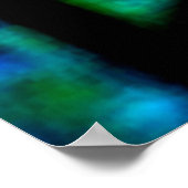 Lebendiges abstraktes Licht-Mosaik-Design Poster (Ecke)