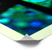 Lebendiges abstraktes Licht-Mosaik-Design Poster (Ecke)