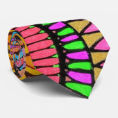 lebendiges abstraktes Muster Krawatte (Gerollt)