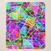 Lebendiges abstraktes Musterdesign Sherpadecke (Vorderseite)