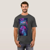 Lebendiges abstraktes Weltraum-Gaming-Controller-S T-Shirt (Vorne ganz)