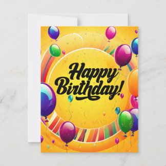 Lebendiges Alles Gute zum Geburtstag Einladung
