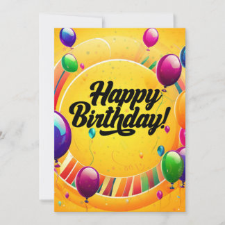 Lebendiges Alles Gute zum Geburtstag Einladung