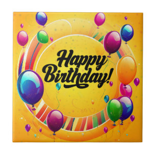 Lebendiges Alles Gute zum Geburtstag Fliese