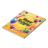 Lebendiges Alles Gute zum Geburtstag Notizblock (Rotiert)