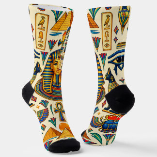Lebendiges Altes Ägypt Pharaonen Skarabäen Falken Socken