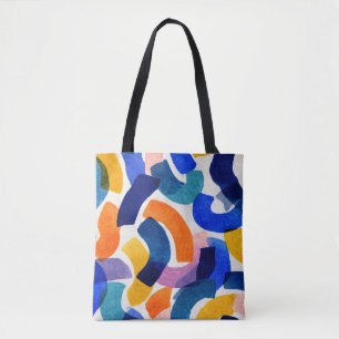 Lebendiges Aquarell-Abstrakt   Moderne Kunst Tasche