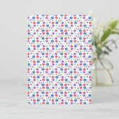Lebendiges Aquarell-Blumenmuster Wildblumen Save The Date (Stehend Vorderseite)