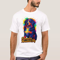 Lebendiges Berner Sennenhund Pop-Art-Design