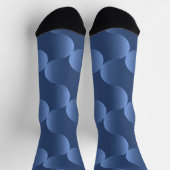 Lebendiges blaues Muster Socken (Oben)