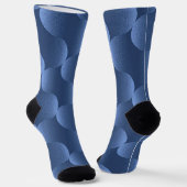 Lebendiges blaues Muster Socken (Gewinkelt)