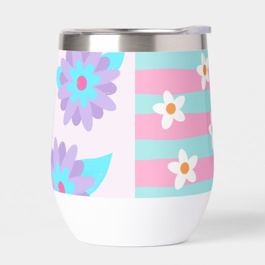 Lebendiges blühendes Blumen-Design (Links)