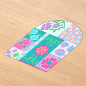 Lebendiges blühendes Blumen-Design Acryleinladungen (Ablage )