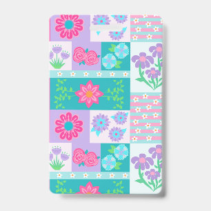 Lebendiges blühendes Blumen-Design Ausweis