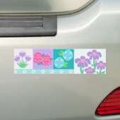 Lebendiges blühendes Blumen-Design Autoaufkleber (Auf Auto)