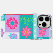 Lebendiges blühendes Blumen-Design Case-Mate iPhone Hülle (Rückseite (Horizontal))