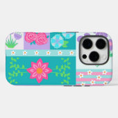 Lebendiges blühendes Blumen-Design Case-Mate iPhone Hülle (Rückseite (Horizontal))