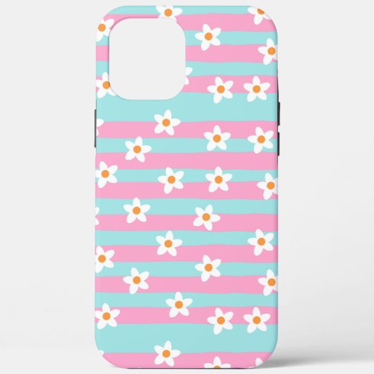 Lebendiges blühendes Blumen-Design Case-Mate iPhone Hülle (Rückseite)