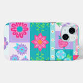 Lebendiges blühendes Blumen-Design Case-Mate iPhone Hülle (Rückseite (Horizontal))