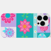 Lebendiges blühendes Blumen-Design Case-Mate iPhone Hülle (Rückseite (Horizontal))