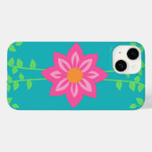 Lebendiges blühendes Blumen-Design Case-Mate iPhone Hülle (Rückseite (Horizontal))