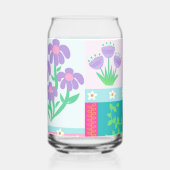 Lebendiges blühendes Blumen-Design Dosenglas (Rechts)
