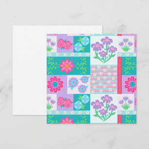 Lebendiges blühendes Blumen-Design Einladung