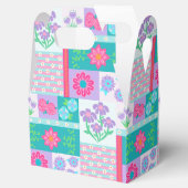 Lebendiges blühendes Blumen-Design Geschenkschachtel (Geöffnet)