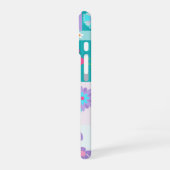 Lebendiges blühendes Blumen-Design iPhone 16 Hülle (Linke Seite)