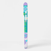 Lebendiges blühendes Blumen-Design iPhone Hülle (Linke Seite)