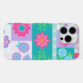 Lebendiges blühendes Blumen-Design iPhone Hülle (Rückseite (Horizontal))