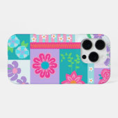 Lebendiges blühendes Blumen-Design iPhone Hülle (Rückseite (Horizontal))