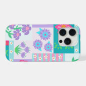 Lebendiges blühendes Blumen-Design iPhone Hülle (Rückseite (Horizontal))