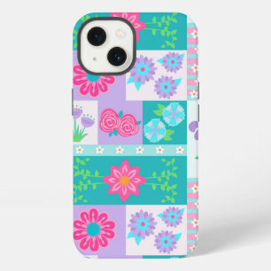 Lebendiges blühendes Blumen-Design iPhone 13 Hülle